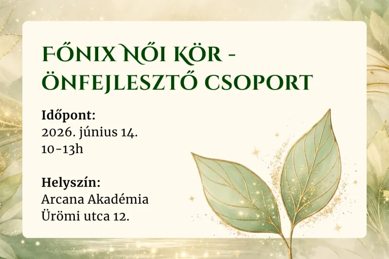 Főnix női kör önismereti csoport június