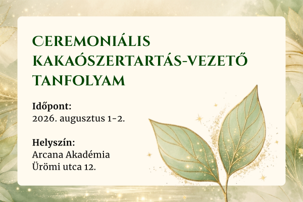 Ceremoniális kakaószertartás-vezető tanfolyam